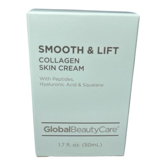 Global Beauty Care Smooth & Lift Collagen Skin Cream w/ Hyaluronic Acid NEW 1.7 - Picture 1 of 4
